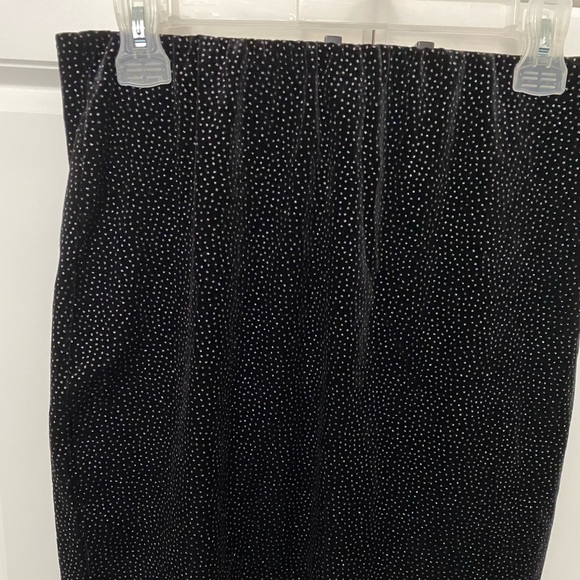 NWOT Vero Moda velvet black glitter skirt - Picture 2 of 4